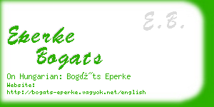 eperke bogats business card